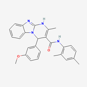 N-(2,4-dimethylphenyl)-4-(3-methoxyphenyl)-2-methyl-1,4-dihydropyrimido[1,2-a]benzimidazole-3-carboxamide