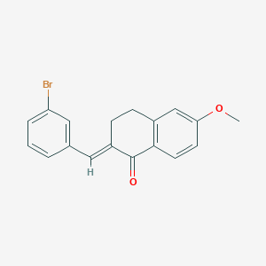 2-(3-Bromobenzylidene)-6-methoxy-3,4-dihydro-1(2H)-naphthalenone