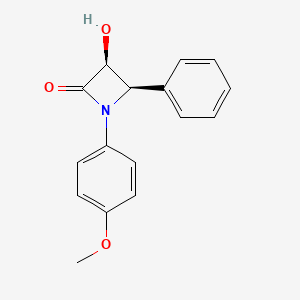 1-(p-Anisyl)-3beta-hydroxy-4beta-phenylazetidin-2-one