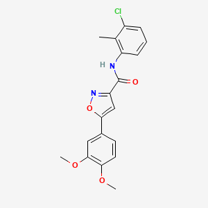 N-(3-chloro-2-methylphenyl)-5-(3,4-dimethoxyphenyl)-1,2-oxazole-3-carboxamide