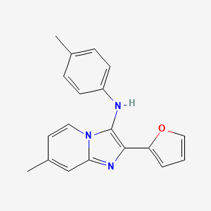 2-(furan-2-yl)-7-methyl-N-(4-methylphenyl)imidazo[1,2-a]pyridin-3-amine