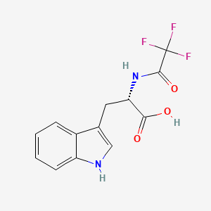 molecular formula C₁₃H₁₁F₃N₂O₃ B1144782 N-trifluoroacetiltriptófano CAS No. 363-39-3