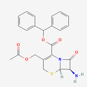 (6R,7R)-7-amino-3-acetoxymethyl-8-oxo-5-thia-1-azabicyclo[4.2.0]oct-2-ene-2-carboxylic acid diphenylmethyl ester