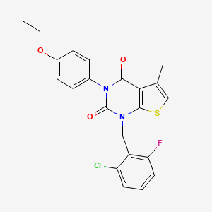 1-(2-chloro-6-fluorobenzyl)-3-(4-ethoxyphenyl)-5,6-dimethylthieno[2,3-d]pyrimidine-2,4(1H,3H)-dione