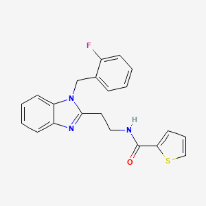 N-{2-[1-(2-fluorobenzyl)-1H-benzimidazol-2-yl]ethyl}thiophene-2-carboxamide