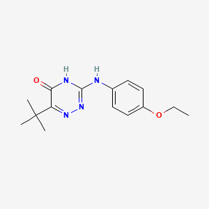 6-Tert-butyl-3-[(4-ethoxyphenyl)amino]-1,2,4-triazin-5-ol