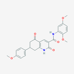 N-(2,5-dimethoxyphenyl)-7-(4-methoxyphenyl)-2,5-dioxo-1,2,5,6,7,8-hexahydroquinoline-3-carboxamide