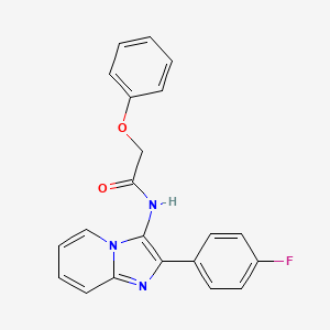 N-[2-(4-fluorophenyl)imidazo[1,2-a]pyridin-3-yl]-2-phenoxyacetamide