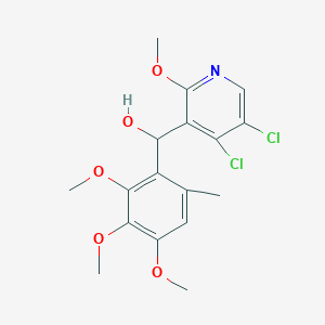 molecular formula C₁₇H₁₉Cl₂NO₅ B1144798 (2,3,4-Trimethoxy-6-methylphenyl)(4,5-dichloro-2-methoxy-3-pyridyl)methanol CAS No. 688046-84-6