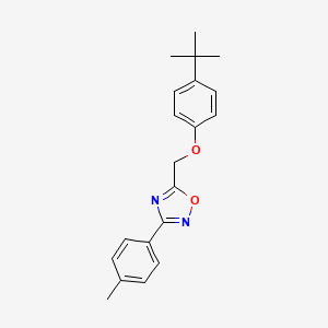 5-[(4-Tert-butylphenoxy)methyl]-3-(4-methylphenyl)-1,2,4-oxadiazole