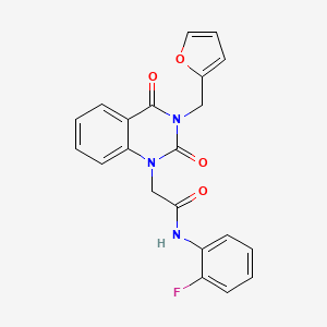 N-(2-fluorophenyl)-2-[3-(furan-2-ylmethyl)-2,4-dioxo-3,4-dihydroquinazolin-1(2H)-yl]acetamide