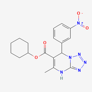 Cyclohexyl 5-methyl-7-(3-nitrophenyl)-4,7-dihydrotetrazolo[1,5-a]pyrimidine-6-carboxylate