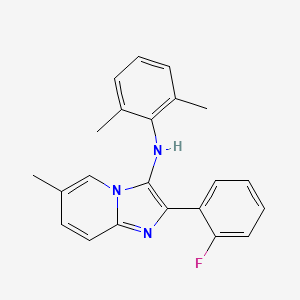 N-(2,6-dimethylphenyl)-2-(2-fluorophenyl)-6-methylimidazo[1,2-a]pyridin-3-amine