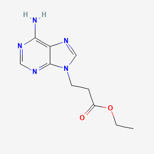 molecular formula C₁₀H₁₃N₅O₂ B1144817 ethyl 3-(6-amino-9H-purin-9-yl)propanoate CAS No. 7083-40-1