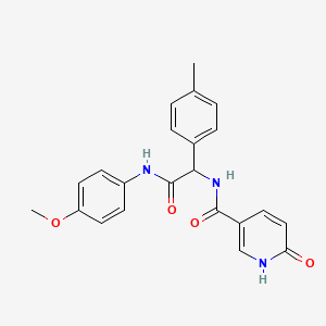 N-{2-[(4-methoxyphenyl)amino]-1-(4-methylphenyl)-2-oxoethyl}-6-oxo-1,6-dihydropyridine-3-carboxamide