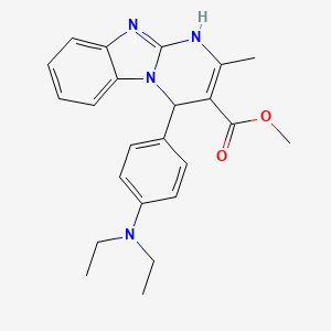 Methyl 4-[4-(diethylamino)phenyl]-2-methyl-1,4-dihydropyrimido[1,2-a]benzimidazole-3-carboxylate