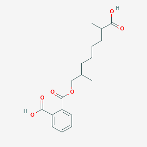molecular formula C₁₈H₂₄O₆ B1144826 Mono(7-carboxy-2-methyloctyl) phthalate CAS No. 1373125-93-9