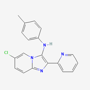 6-chloro-N-(4-methylphenyl)-2-(pyridin-2-yl)imidazo[1,2-a]pyridin-3-amine