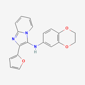 N-(2,3-dihydro-1,4-benzodioxin-6-yl)-2-(furan-2-yl)imidazo[1,2-a]pyridin-3-amine