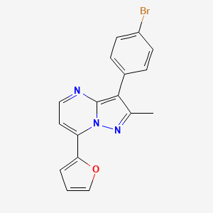 3-(4-Bromophenyl)-7-(furan-2-yl)-2-methylpyrazolo[1,5-a]pyrimidine