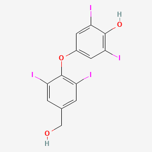 molecular formula C₁₃H₈I₄O₃ B1144834 4-(4-(Hydroxymethyl)-2,6-diiodophenoxy)-2,6-diiodophenol CAS No. 2055-94-9