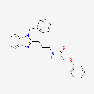 N-{3-[1-(2-methylbenzyl)-1H-benzimidazol-2-yl]propyl}-2-phenoxyacetamide