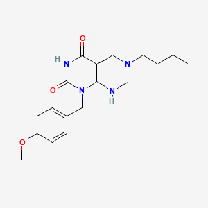 6-butyl-2-hydroxy-1-(4-methoxybenzyl)-5,6,7,8-tetrahydropyrimido[4,5-d]pyrimidin-4(1H)-one