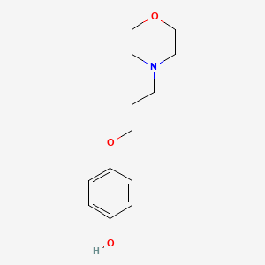 molecular formula C₁₃H₁₉NO₃ B1144836 4-(3-(4-Hydroxyphenoxy)propyl)morpholine CAS No. 93759-97-8