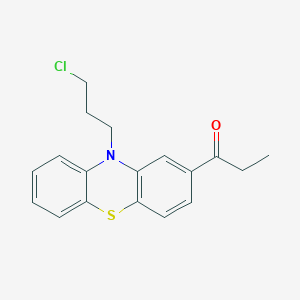 molecular formula C₁₈H₁₈ClNOS B1144838 1-(10-(3-Chloropropyl)-10H-phenothiazin-2-yl)propan-1-one CAS No. 95157-45-2
