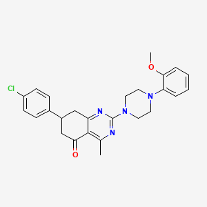 7-(4-chlorophenyl)-2-[4-(2-methoxyphenyl)piperazin-1-yl]-4-methyl-7,8-dihydroquinazolin-5(6H)-one