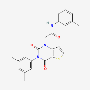 2-[3-(3,5-dimethylphenyl)-2,4-dioxo-3,4-dihydrothieno[3,2-d]pyrimidin-1(2H)-yl]-N-(3-methylphenyl)acetamide