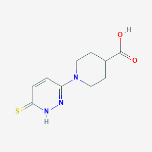 1-(6-Sulfanylpyridazin-3-YL)piperidine-4-carboxylic acid