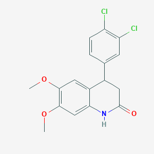 4-(3,4-dichlorophenyl)-6,7-dimethoxy-3,4-dihydroquinolin-2(1H)-one