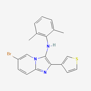 6-bromo-N-(2,6-dimethylphenyl)-2-(thiophen-3-yl)imidazo[1,2-a]pyridin-3-amine