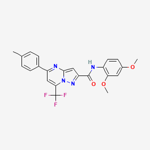 N-(2,4-dimethoxyphenyl)-5-(4-methylphenyl)-7-(trifluoromethyl)pyrazolo[1,5-a]pyrimidine-2-carboxamide