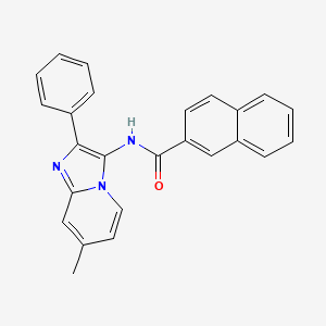 N-{7-Methyl-2-phenylimidazo[1,2-A]pyridin-3-YL}naphthalene-2-carboxamide