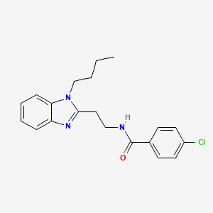 N-[2-(1-butyl-1H-benzimidazol-2-yl)ethyl]-4-chlorobenzamide