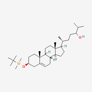 molecular formula C₃₃H₆₀O₂Si B1144850 (3|A)-3-O-tert-Butyldimethylsilyl-cholest-5-ene-3,24-diol CAS No. 296758-98-0