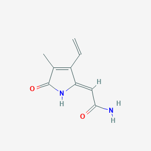 (Z)-2-(4-Methyl-5-oxo-3-vinyl-1,5-dihydro-2H-pyrrol-2-ylidene)acetamide