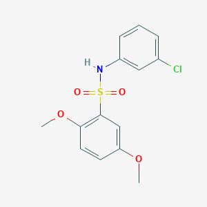 2,5-dimethoxy-N-(3-chlorophenyl)benzenesulfonamide