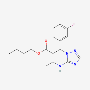 Butyl 7-(3-fluorophenyl)-5-methyl-4,7-dihydro[1,2,4]triazolo[1,5-a]pyrimidine-6-carboxylate