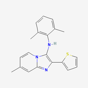 N-(2,6-dimethylphenyl)-7-methyl-2-(thiophen-2-yl)imidazo[1,2-a]pyridin-3-amine