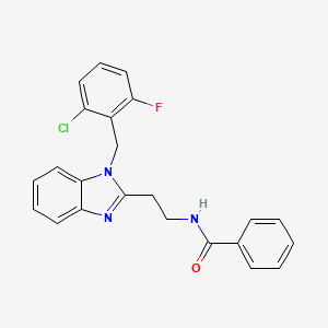 N-{2-[1-(2-chloro-6-fluorobenzyl)-1H-benzimidazol-2-yl]ethyl}benzamide