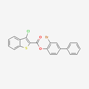 3-Bromobiphenyl-4-yl 3-chloro-1-benzothiophene-2-carboxylate