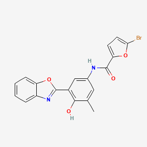 N-[3-(1,3-benzoxazol-2-yl)-4-hydroxy-5-methylphenyl]-5-bromofuran-2-carboxamide