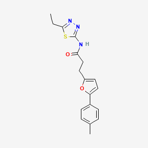 N-(5-ethyl-1,3,4-thiadiazol-2-yl)-3-[5-(4-methylphenyl)furan-2-yl]propanamide