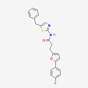 N-(5-benzyl-1,3-thiazol-2-yl)-3-[5-(4-fluorophenyl)furan-2-yl]propanamide