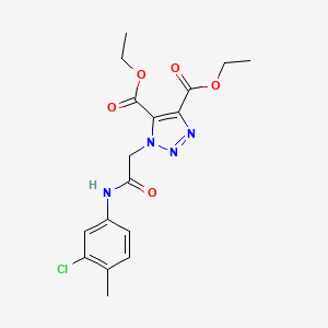 diethyl 1-{2-[(3-chloro-4-methylphenyl)amino]-2-oxoethyl}-1H-1,2,3-triazole-4,5-dicarboxylate