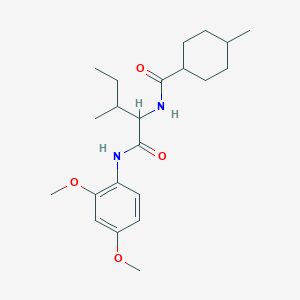 N-(2,4-dimethoxyphenyl)-N~2~-[(4-methylcyclohexyl)carbonyl]isoleucinamide