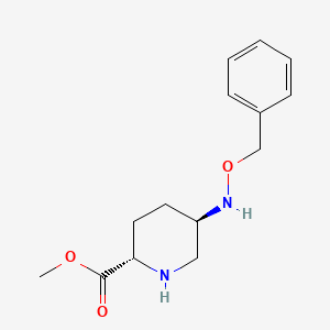 methyl (2S,5R)-5-(phenylmethoxyamino)piperidine-2-carboxylate